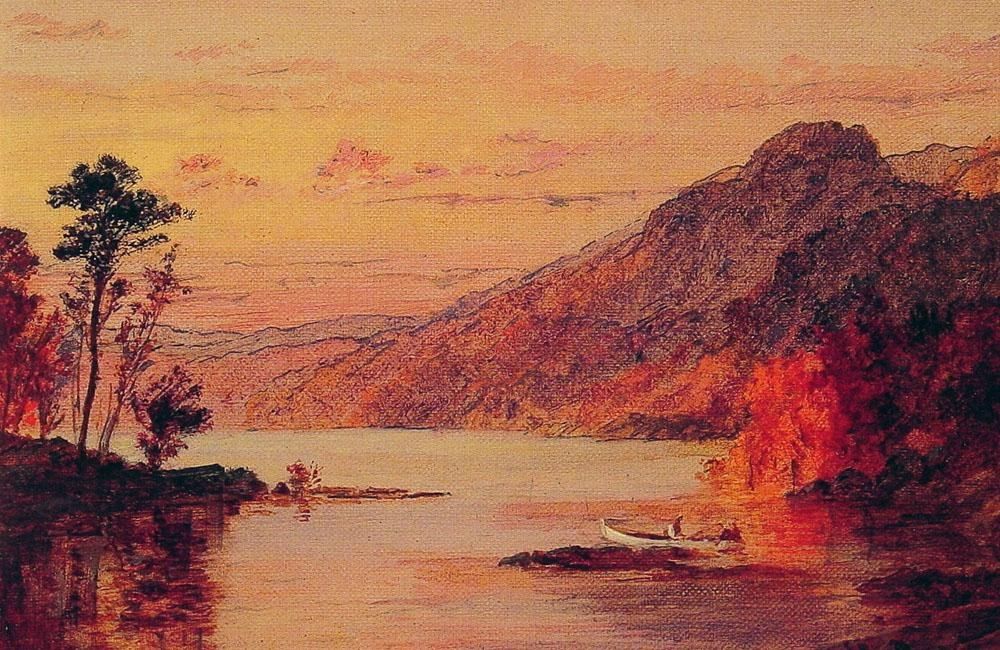 Jasper Francis Cropsey Lake Scene, Catskill Mountains